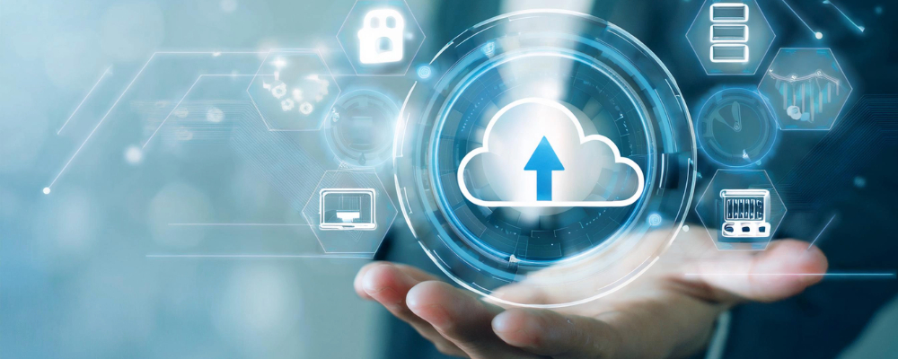 Fortytwo Security employee carrying out cloud management on a mobile device.